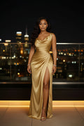 The Grand Entrance Satin Maxi Dress